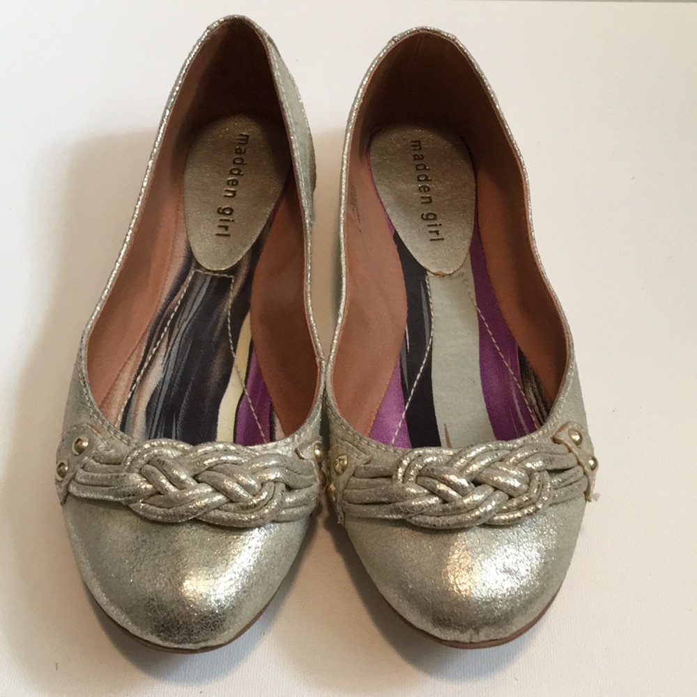 Shimmery madden girl Flats